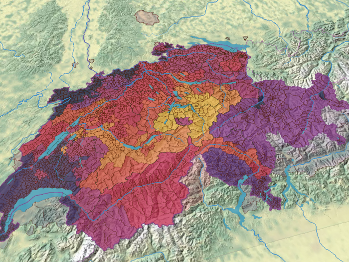 Évolu­tion du territoire de la Suisse